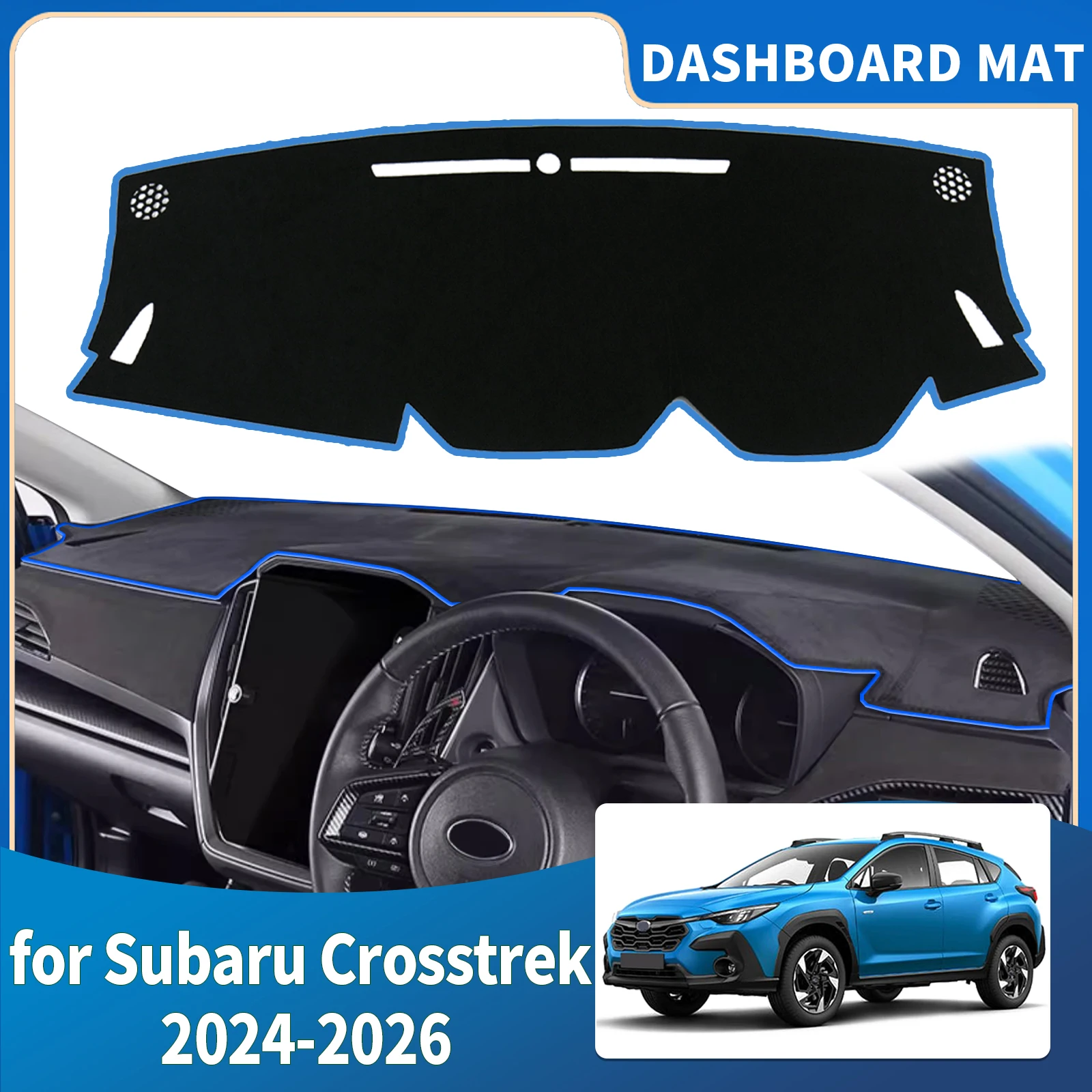 

fit for 2024 2025 2026 Subaru Crosstrek Car Accessories Dashmat Dashboard Cover Pad DashMat Sunshade Protective Carpet