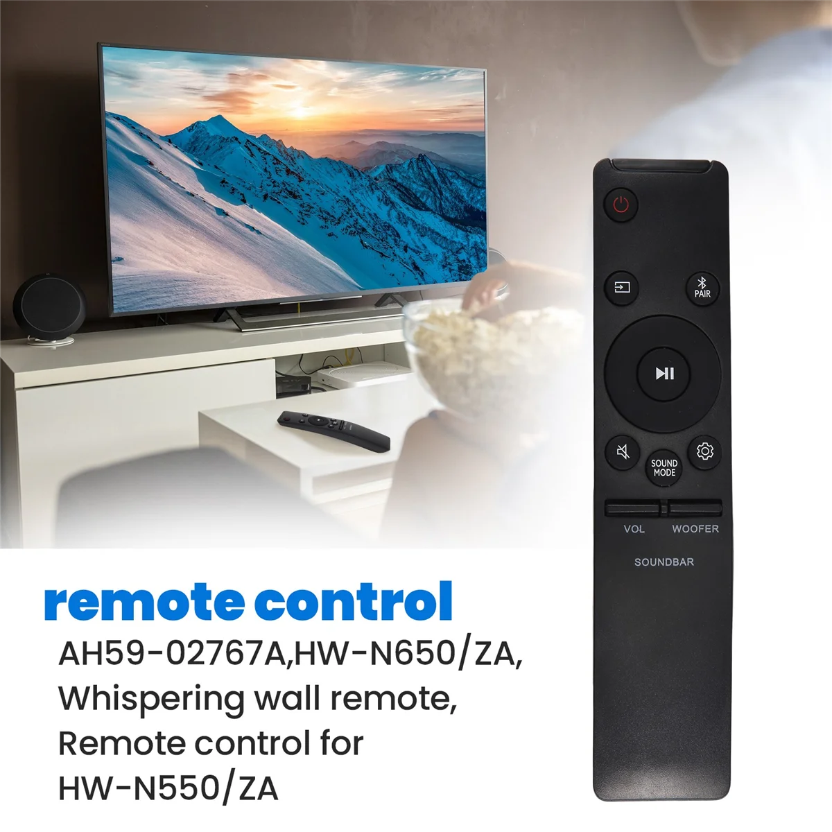 Mando a distancia AH59-02767A para móvil, Control remoto de pared para Samsung HW-N400, HW-N450, ZA, HW-N550, ZA, HW-N650