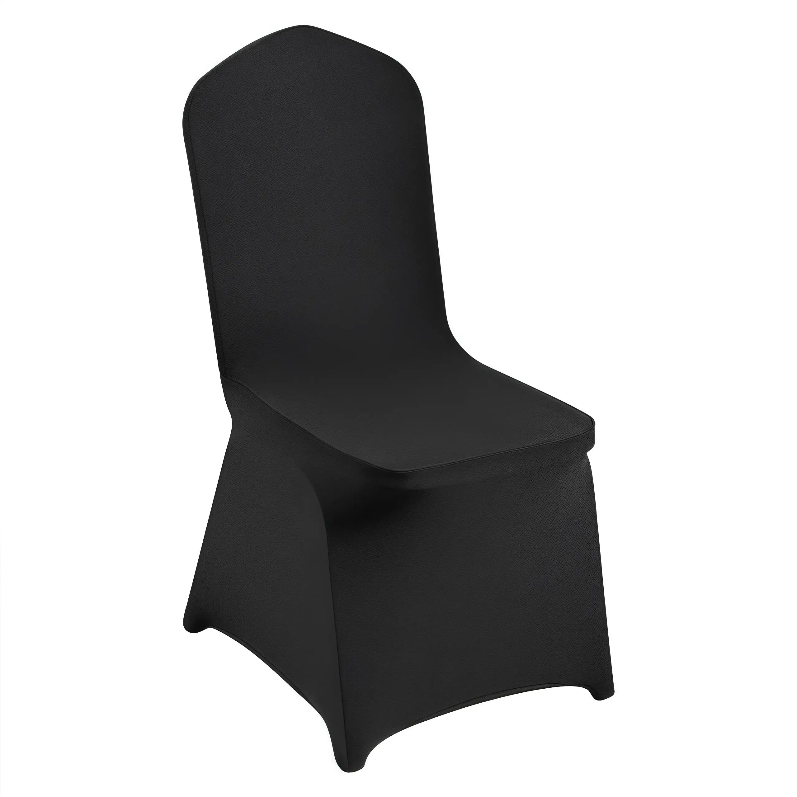 20PCS Black Spandex Folding Chair Covers - Removable & Washable Slipcovers for Weddings, Parties & Events