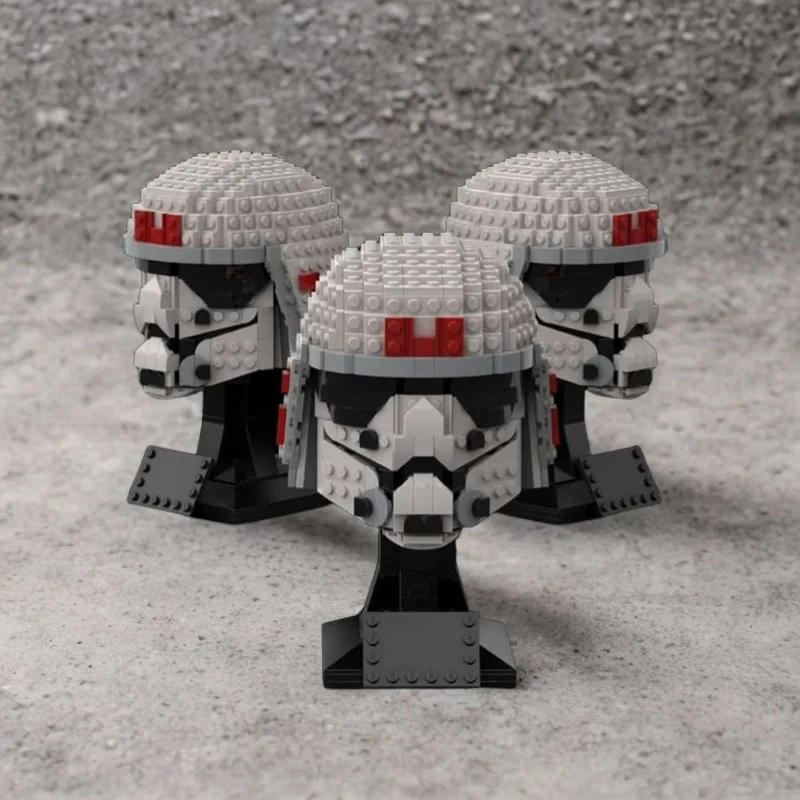 

567PCS MOC Custom Building Blocks Set: Ezra's Imperial Cadet Helmet - Build Your Own Star batter Inspired Creation