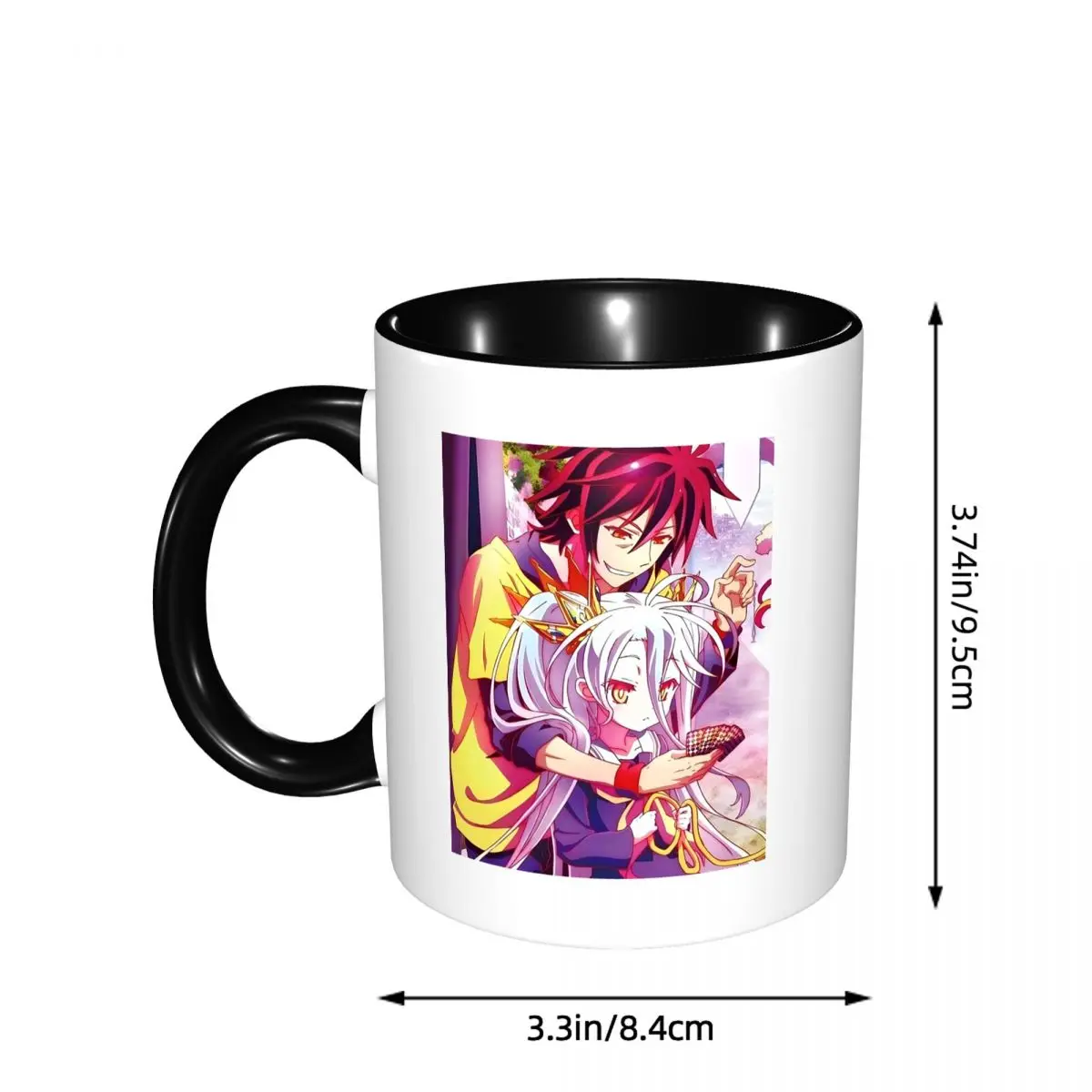 No Game No Life Zero Cover Image Mug Funny Ceramic Coffee Cups Tea Mugs Milk Cup Drinkware Gift for Woman Man