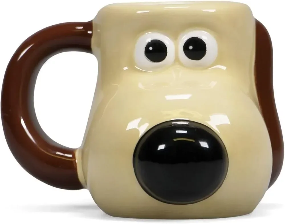 Ceramic Mini Gromit Mug Wallace and Gromit Mug Coffee Mug 3D Tea Cup Funny Mugs for Men Women Kids