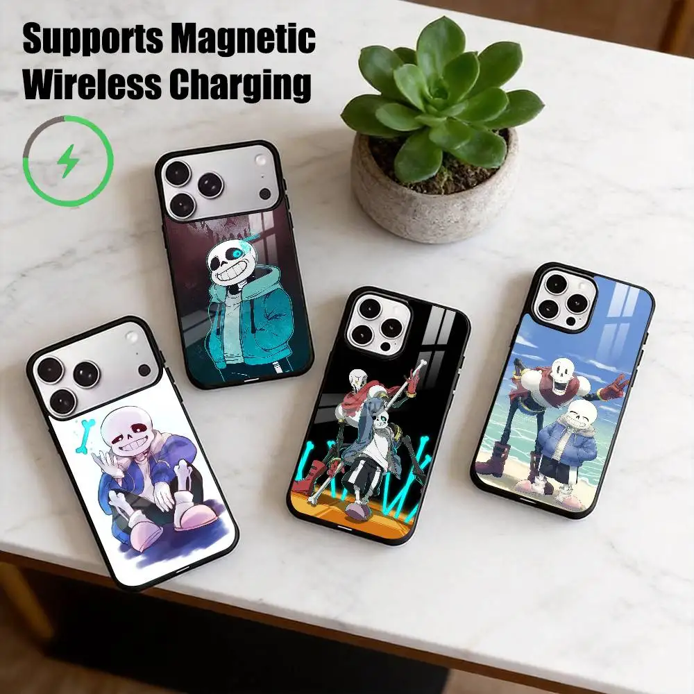 Game Undertale Sans-S  Phone Case For iPhone17,16,15,14,13,12,11 Plus,Pro Compatible with magnetic wireless charging Gift