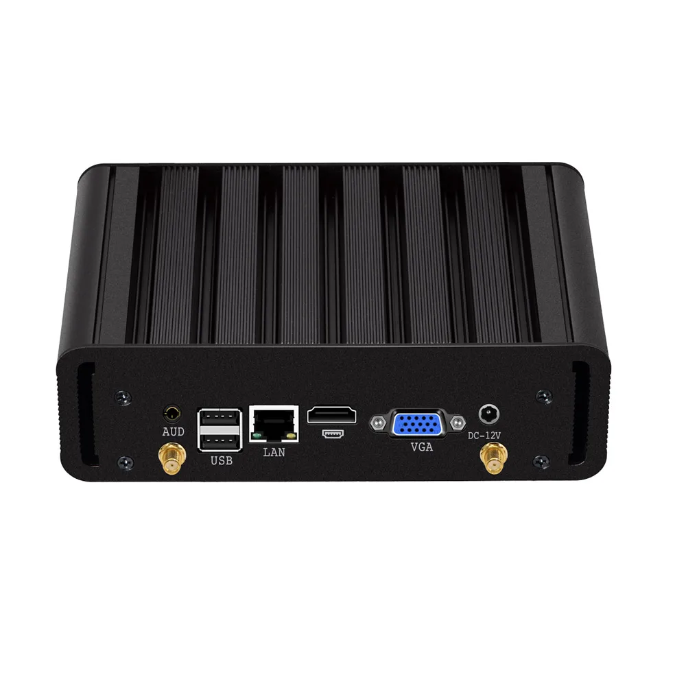 Fanless Mini PC Intel Core i7 4500U i5 4200U 8GB RAM 128GB-512GB SSD Windows 10 Gigabit Ethernet 300M WiFi HDMI VGA Display