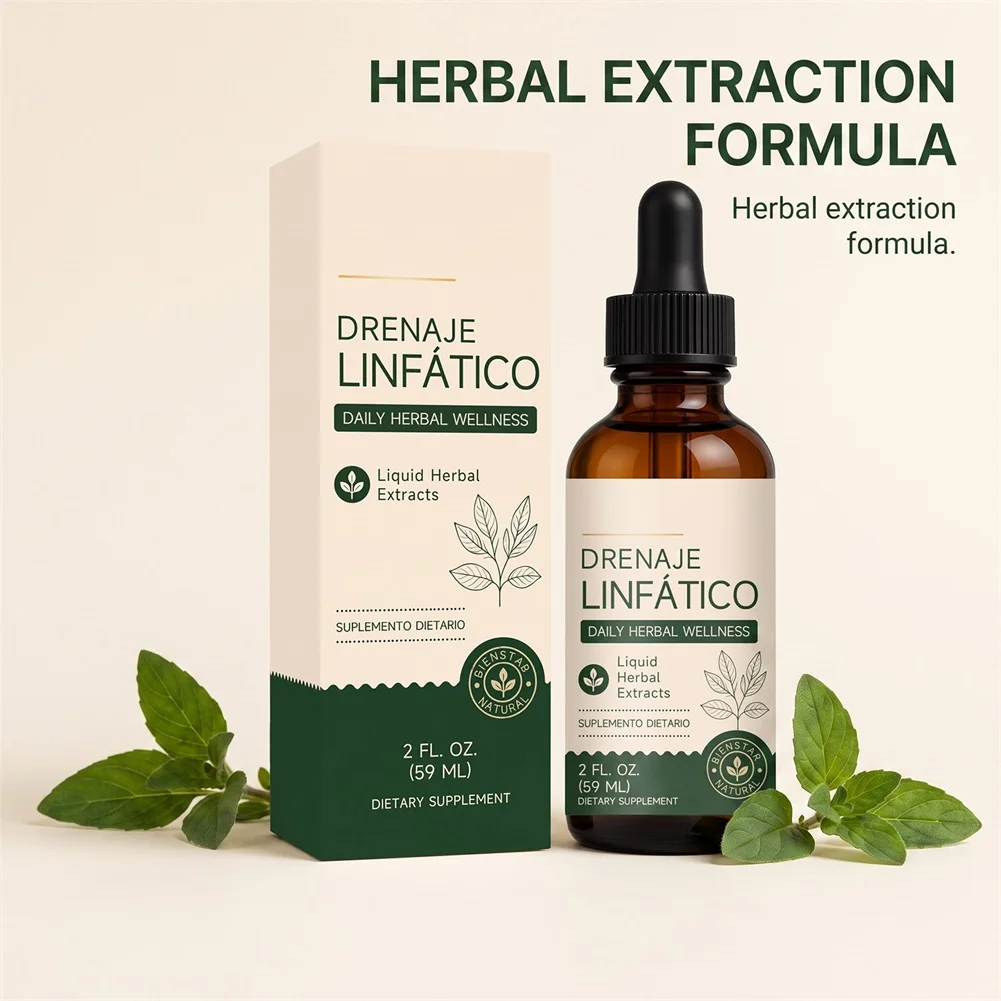 Lymphatic Drainage Drops Organic-Body Care Fast-Absorbing Body Moisturizer Natural Ingredients Moisturizing Oil For Dry Skin