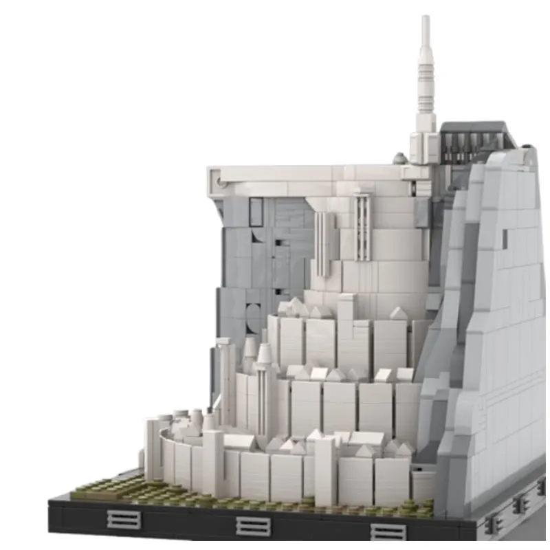 في المخزون اللبنات الجسيمات الصغيرة MOC-140900 1929 قطعة لعبة بناء القلعة المعمارية الحديثة نموذج ثلاثي الأبعاد هدية تعليمية DI #6