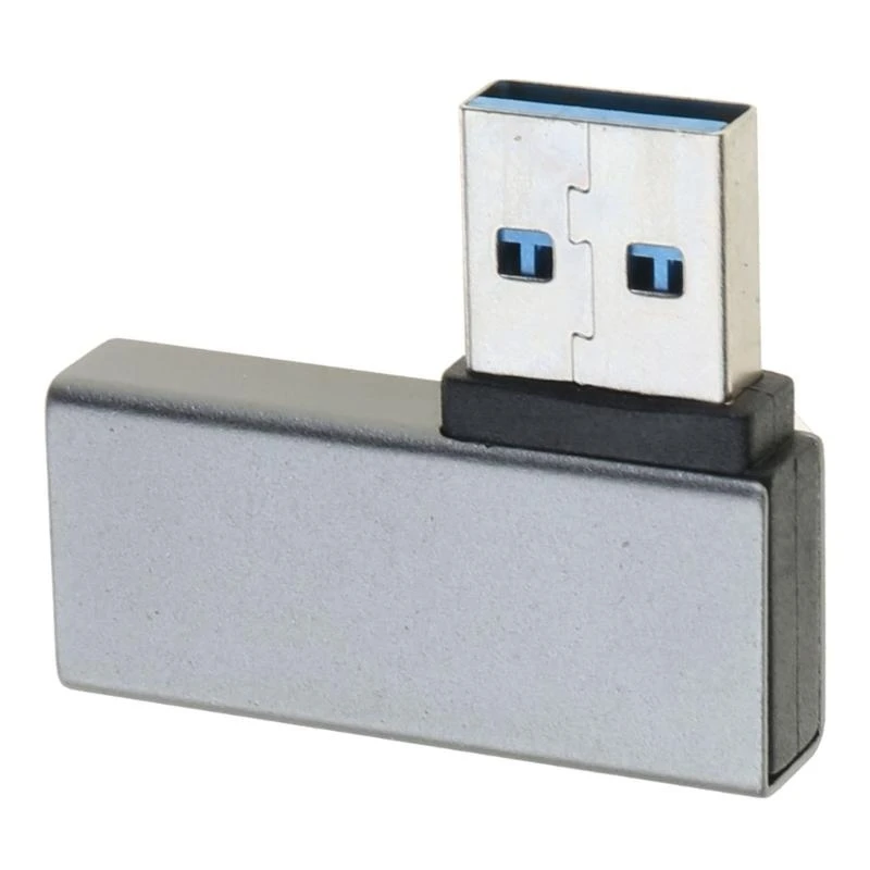 J0MB USB ذكور إلى محول أنثى تصميم الزاوية اليمنى اتصال سهل لدعم الضيق والضيق نقل البيانات 5 جيجابت في الثانية #3