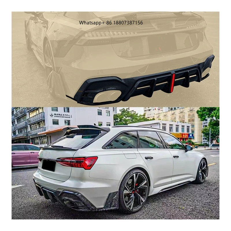 

Новинка для Audi RS6 C8: задний спойлер из сухого карбона с подсветкой, крепление на болтах, с вырезами под выхлопную трубу
