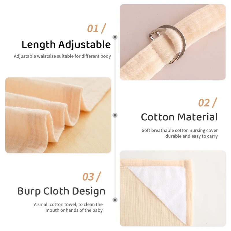 New Cotton Breathable Breastfeeding Cover Baby Feeding Nursing Covers Adjustable Apron Outdoor Privacy Cover Mother Care Cloth