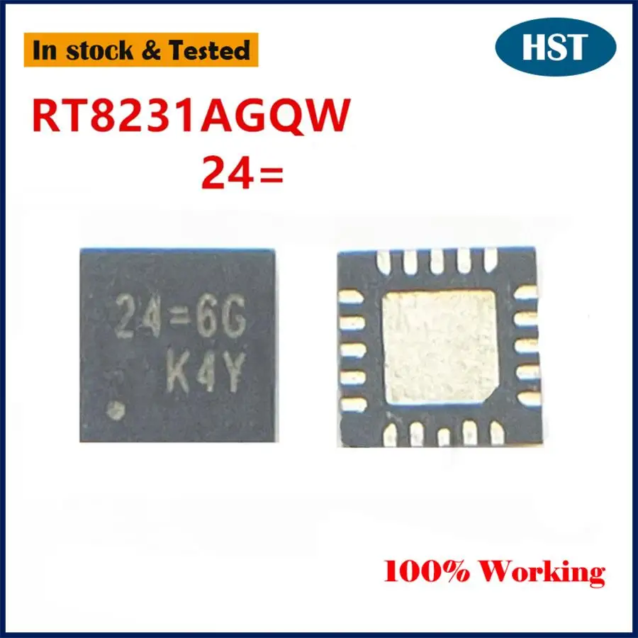 5PCS/LOT New Original RT8231AGQW RT8231A 24=2D 24= QFN20 IC Chip