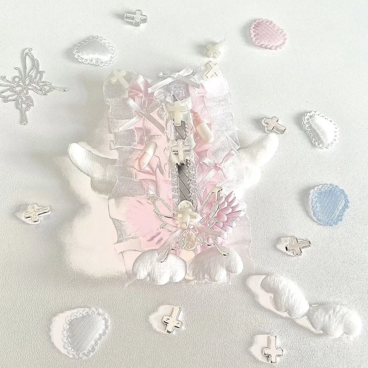 Sweet Lace Utility Knife Set 2 Cute Box Cutter Handamde Bow Craft Knife for Journaling Kawaii Paper Cutting Stationery Gift