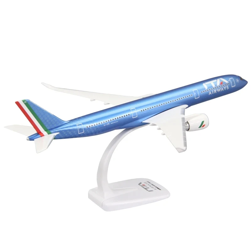 Decorate Airplane 1/200 for A350 A350-900 Italy Airline Aircraft ABS Assembly Plane Model Scale Airbus Aircraft for Collection o