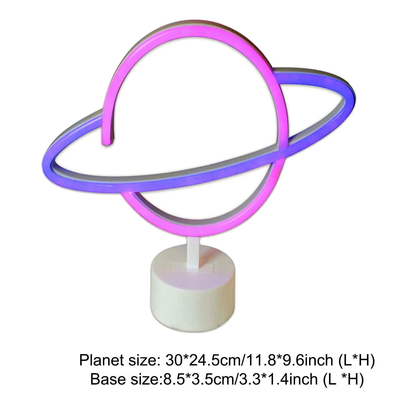 Christmas Decoration Night Lamp USB Neon Sign LED Planet Lighting With Base Romantic Bedside Table Light For Wedding Birthday