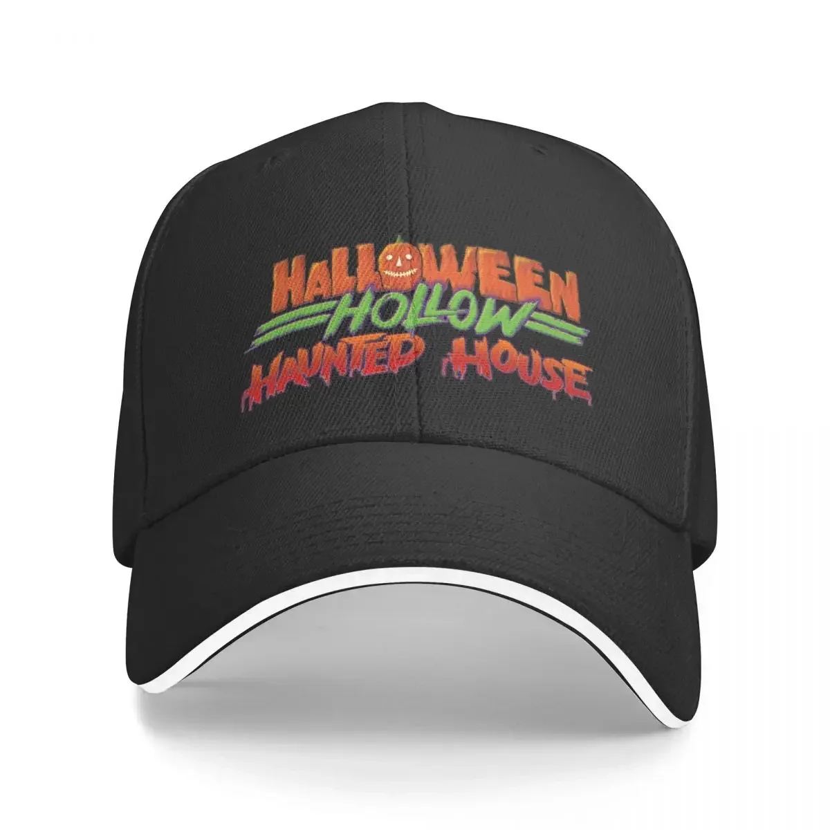 HALLOWEEN HOLLOW 2023 LOGO Baseball Cap Ball Cap black Luxury Brand Girl Men's