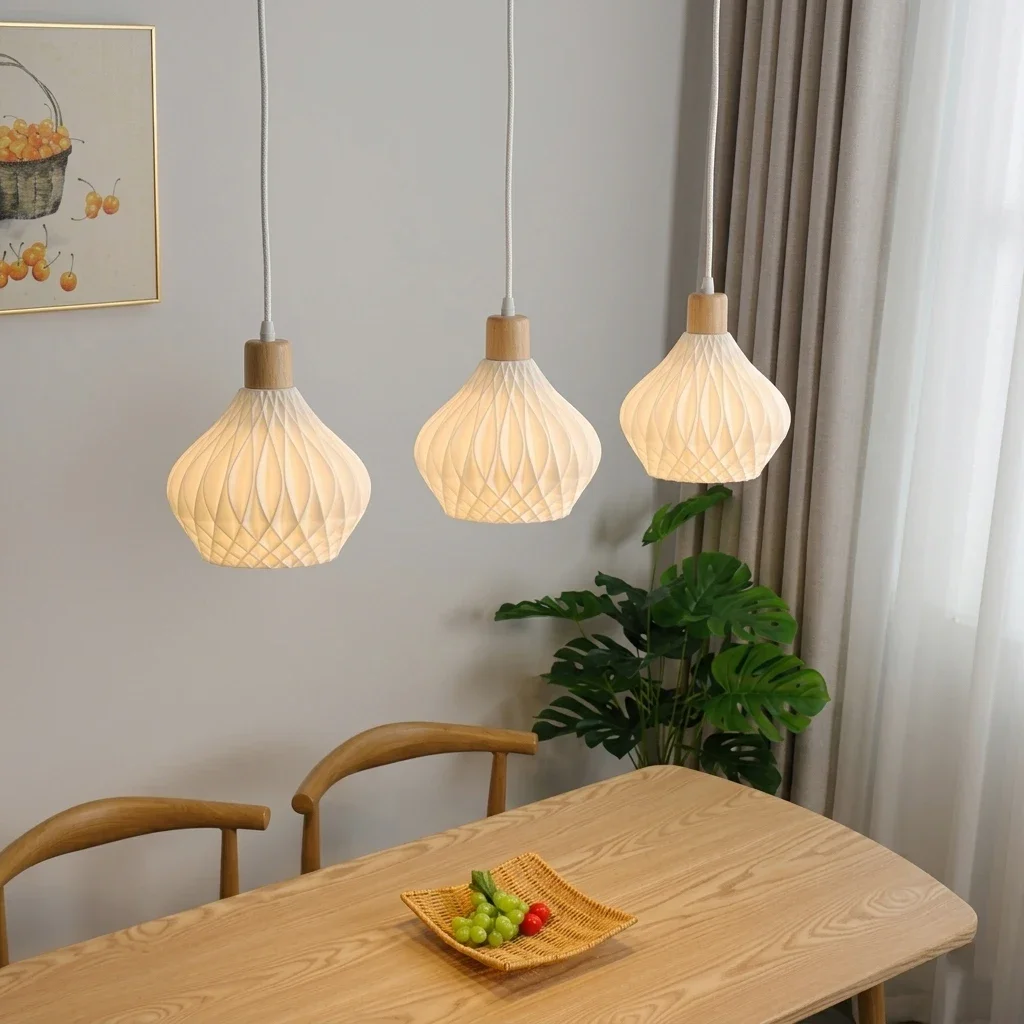 Bamboo Pendant Lamp Hanging Lamp Handmade Rattan Chandelier Fixture Restaurant Dining Room Indoor Lighting AC85-260V