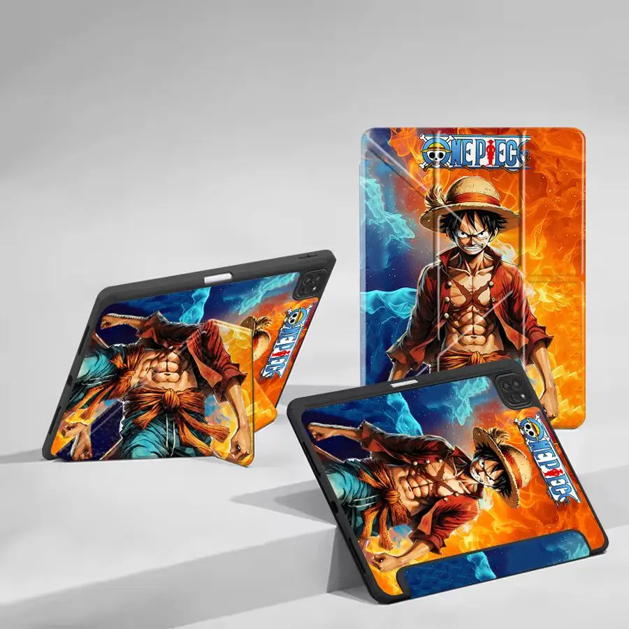 

One Piece Luffy Holder Cover Tablet Case For iPad Pro 11th 10th 9th 8th 7th 12.9inch Pro 2025 Air 4 5 M3 M2 1 2 M4 11inch Mini 6