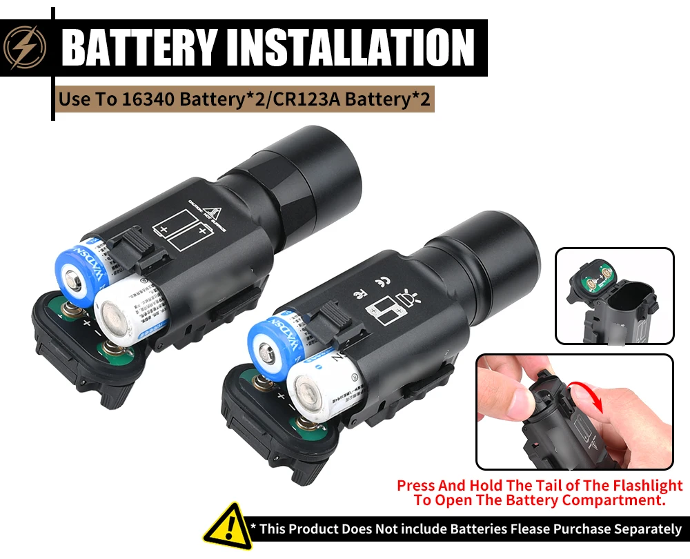 Tactical light X300U X300 Ultra High Output LED Handgun Flashlight X400 Fit Picatinny Rail Pistol Airsoft Hunting Lighting