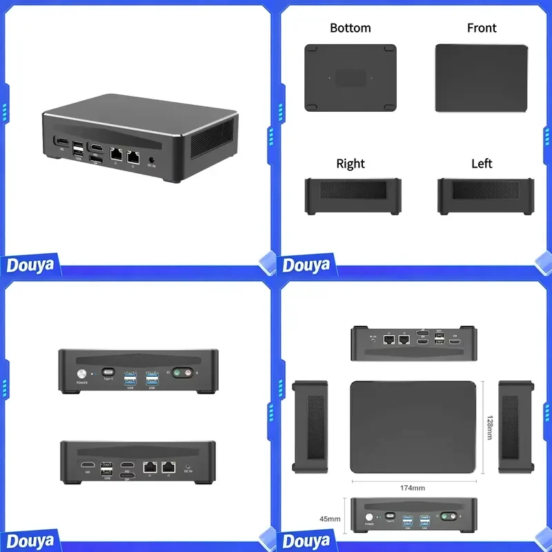 Gamer PC Case 16GB DDR5 Dual Channel GTX1650In-tel Core I9 12900/13900 Win11 Linux Mini Desktop Gaming Computer Various Plug