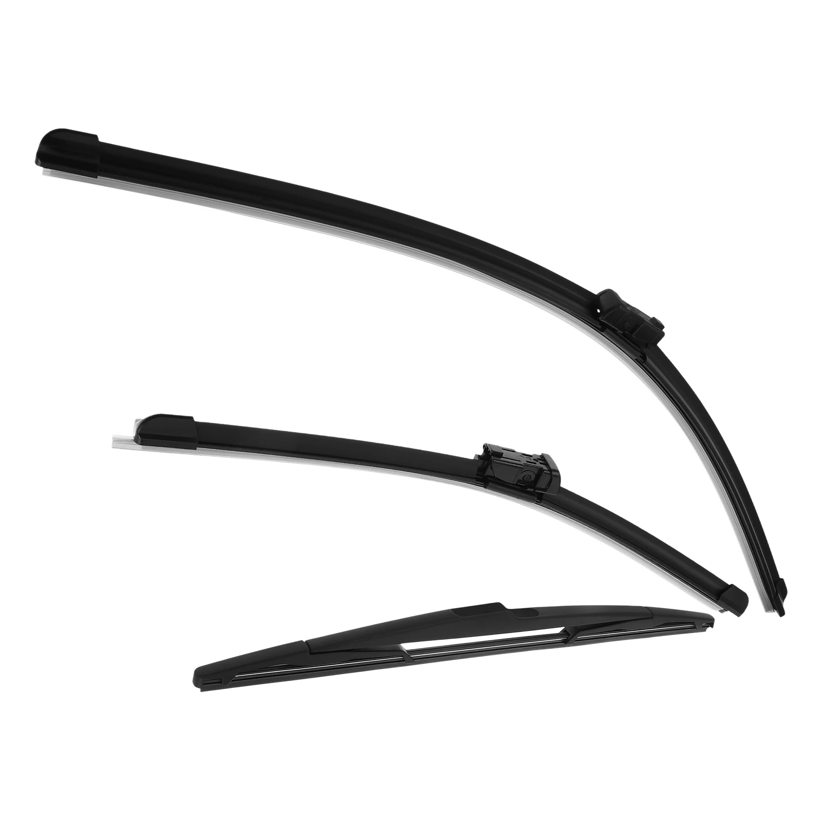 

3pcs Windshield Wiper Blades Flat Durable Rainproof For Front Rear All-Season Automotive Replacement Suv Compatible Easy