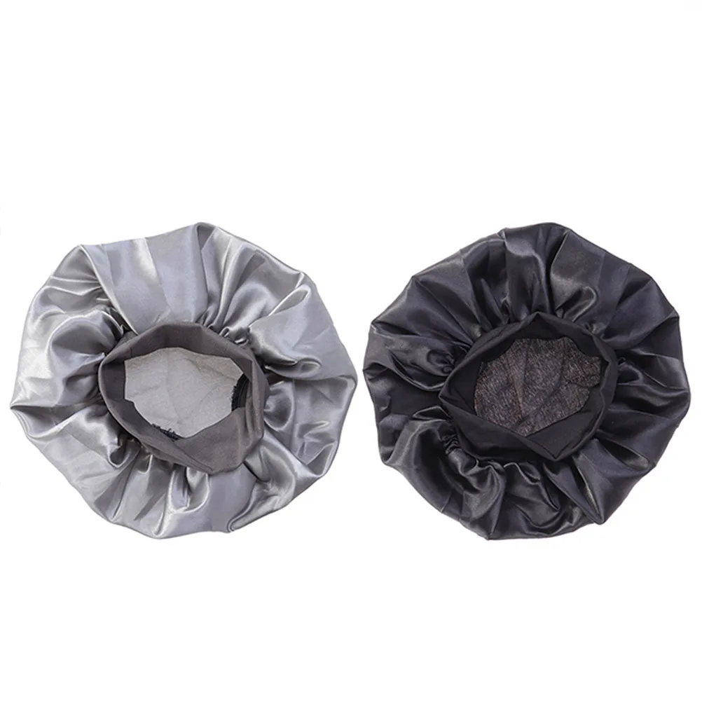 

High Elastic Sleep Cap Durable Practical Salon Hat Shower Cap Elastic Edge Beautiful Color Fits Most People Home Use