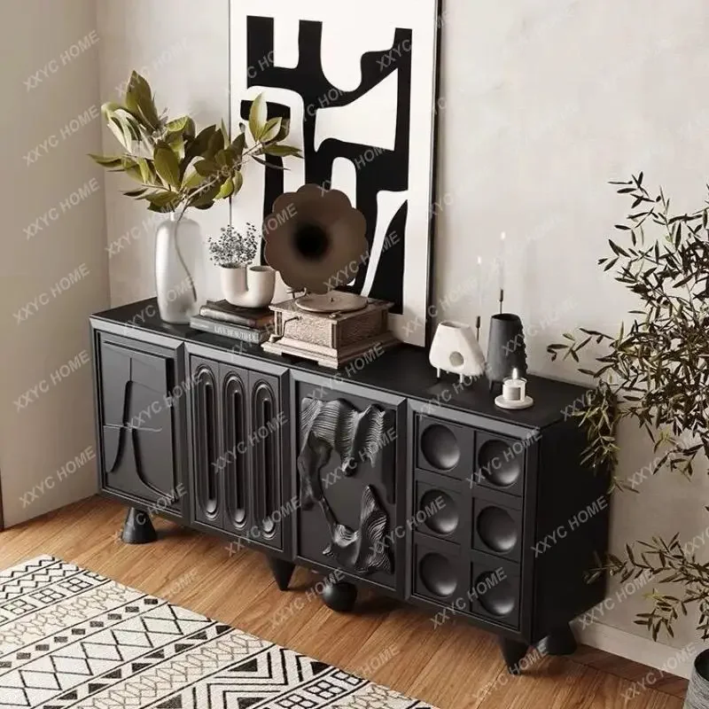 

Элитный резной шкаф из массива дерева для прихожей виллы Y Light Luxury
