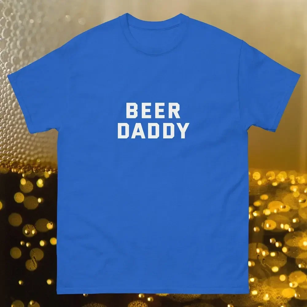 Cerveja papai pai camisa dia dos pais engraçado mordaça pai humor duff homem álcool ipa suds cerveja pais presente de aniversário