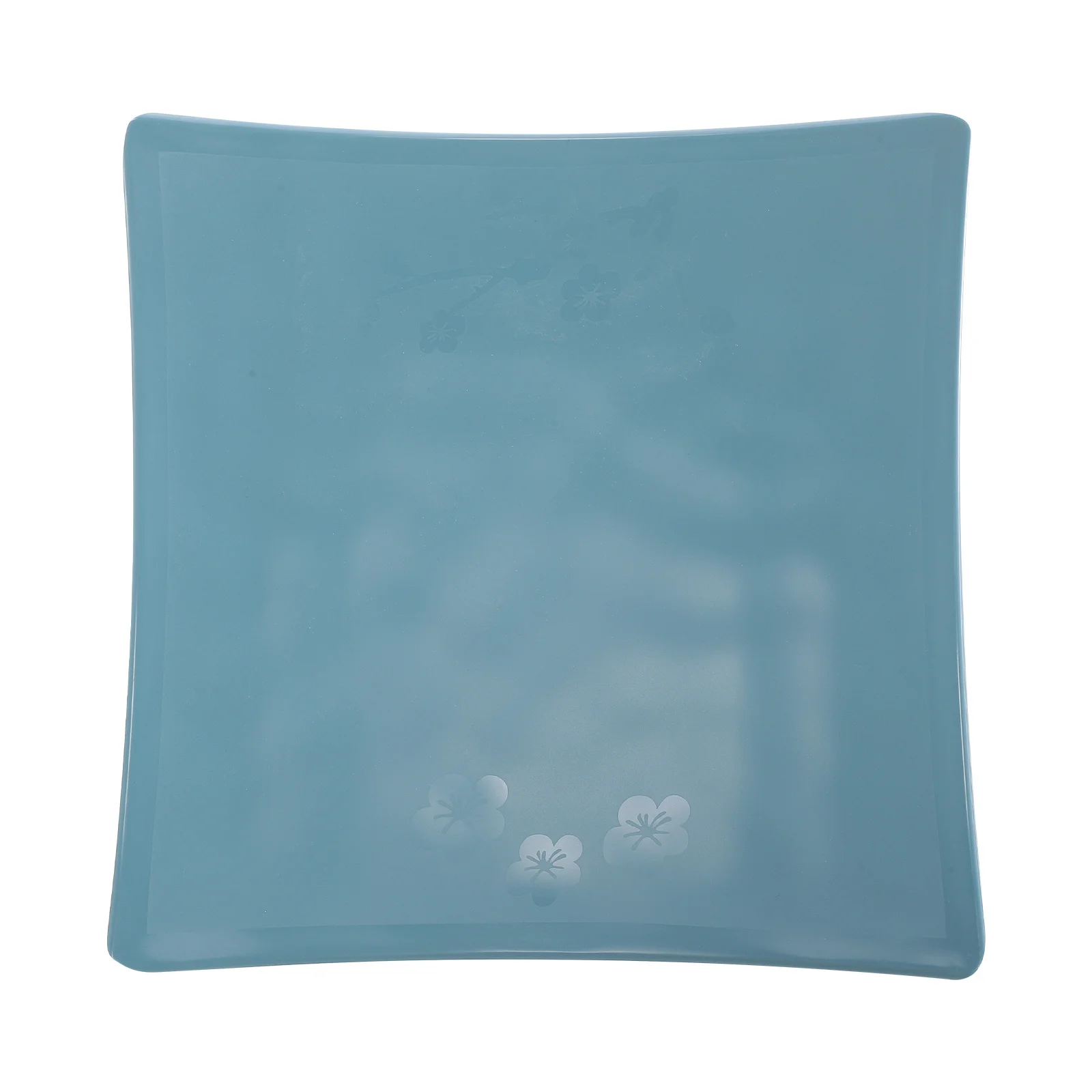 

1Pcs Sky Blue Melamine Square Plate Creative Elegant Design Household Dish for Birthday Party Celebration Dinner