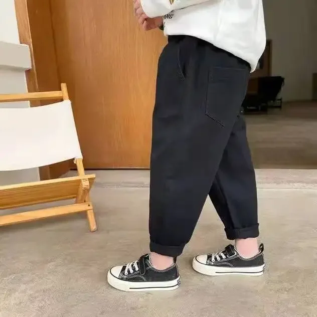 Baby Jungen Hosen Frühling Herbst Baumwolle Kinder Junge Mädchen Lose Hosen Cargo Hosen kinder Casual Sport Hosen – Detail 5