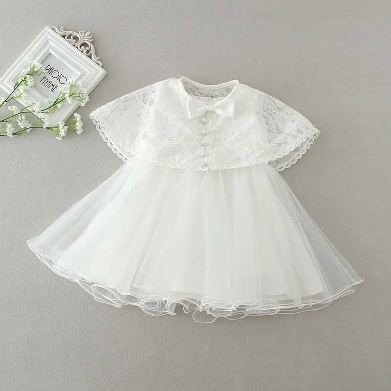 2pcs /Set Baby Girl Dress 3-24 Months Infant Formal Dresses For Birthday&Wedding Occasion Christening Gowns Baptism Clothes TS46