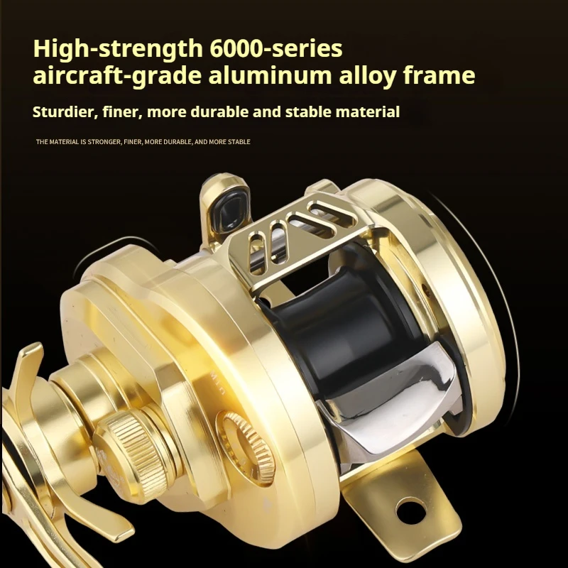 Lizard Fishing BOKI PRO Micro Drum Baitcaster Reel with Weighs 139g 7.6:1 Ratio CNC Alloy Body Shallow Spool Baitcasting Reel