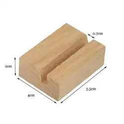 Wood Label Holder Card Holder Rack Poster Card Note Memo Price Tag Display Menu Stand Countertop Sign Clip Stand