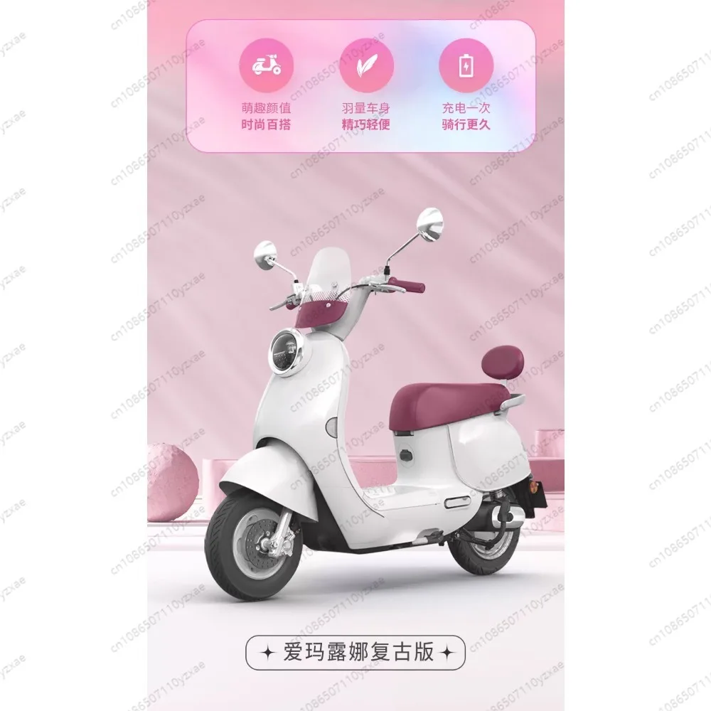 Electric Motorcycle 60V20A Lead-acid Daily Commuting Large Mileage Long Battery Life Electric Vehicle