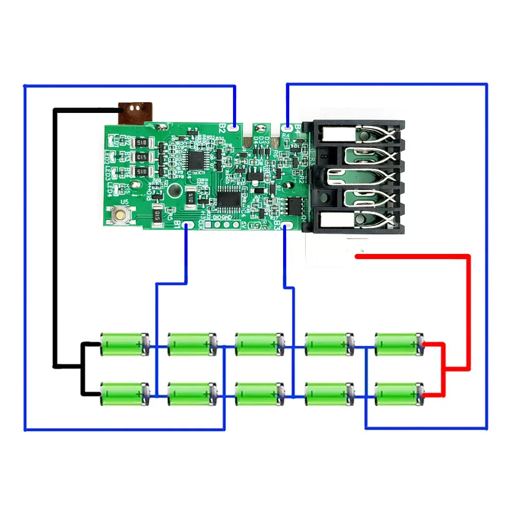 For M18 Charging Protection Circuit Board PCB For Milwaukee 18V 3Ah 4Ah 5Ah 6Ah Li-ion Battery 48-11-1811 PCB Board Motherboard