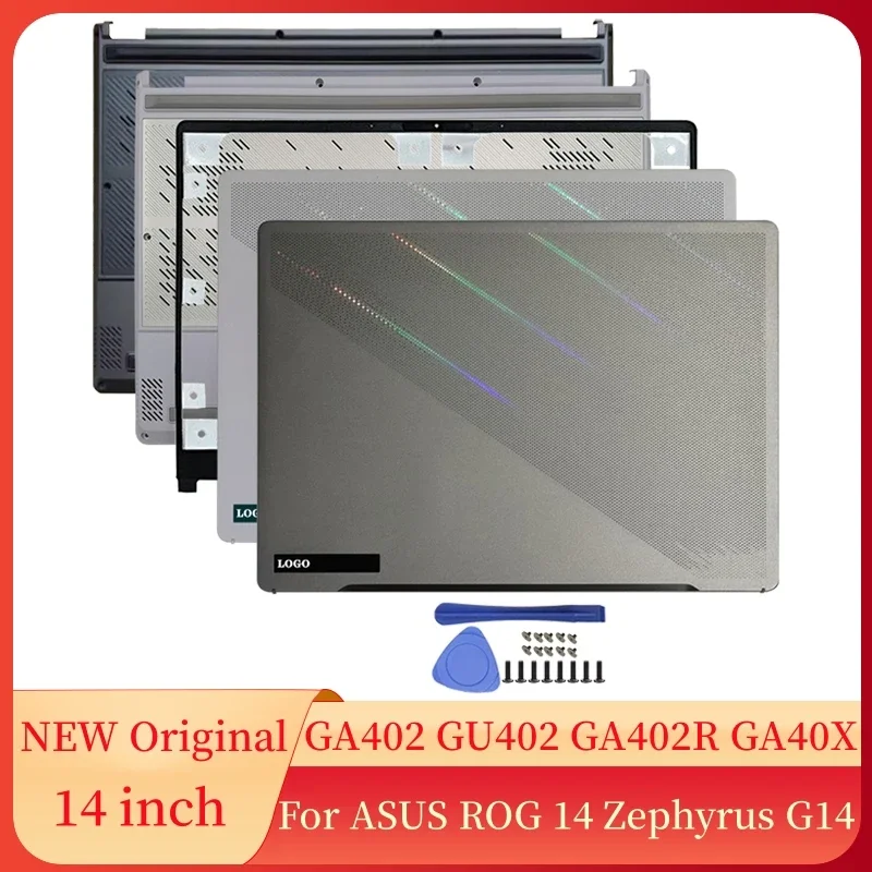 Laptops Case For ASUS ROG 14 GA402 GU402 GA402R GA40X Notebook Screen LCD Back Cover Front Bezel Bottom Laptop Accessories Screw