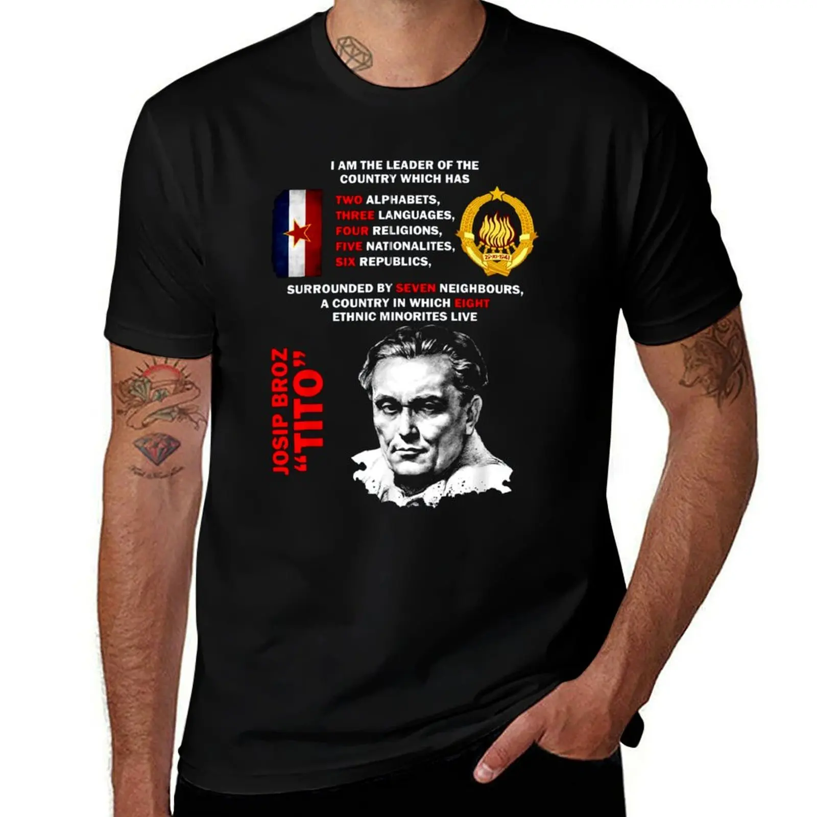 

Josip tito T-Shirt affliction shirts vintage graphic tee funny costumes T-shirt men