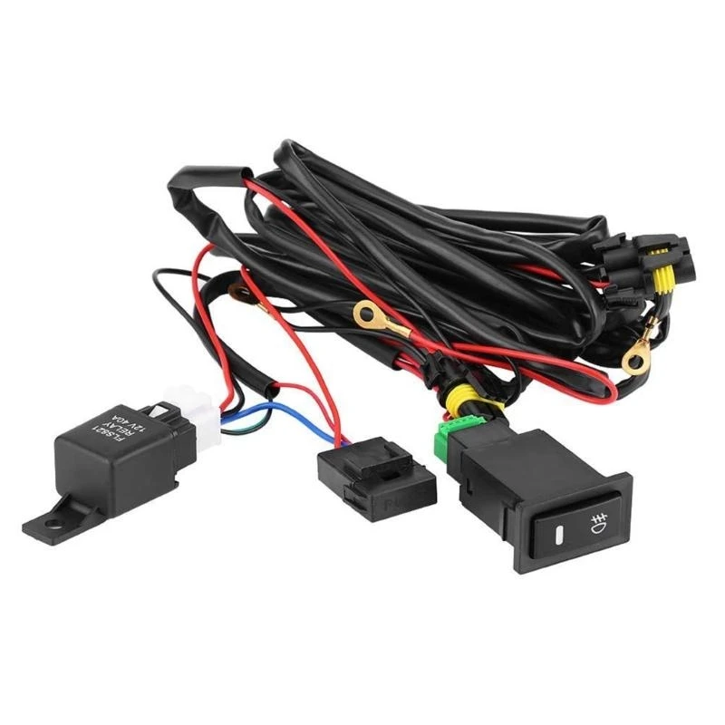 Y4UA Car Modification Accessories LED Fog Light Switch Wiring Harness Automotive Fog Light Switch Harness