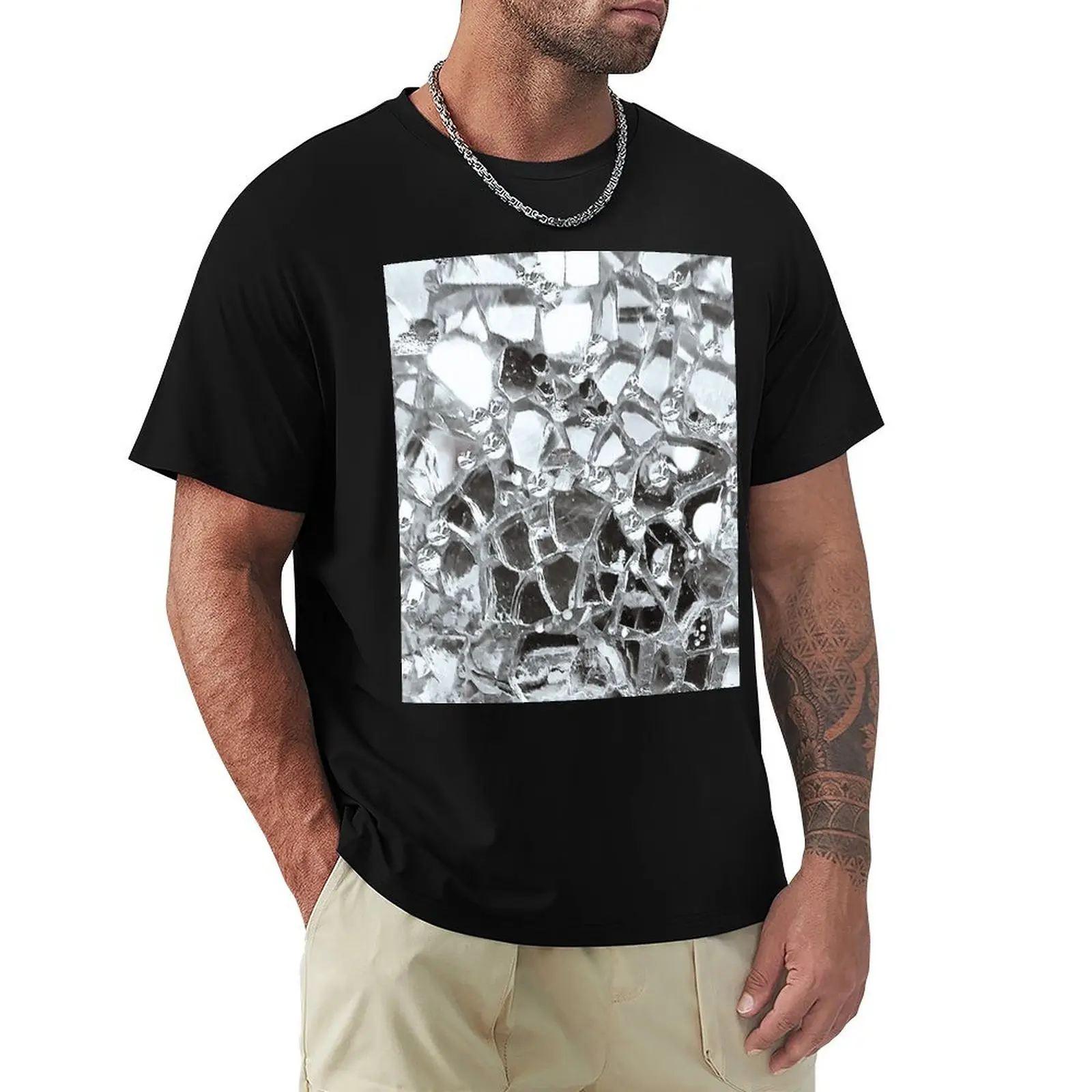 Photographic Image of Mirrors and Glass T-Shirt t shirt man plain T-Shirt