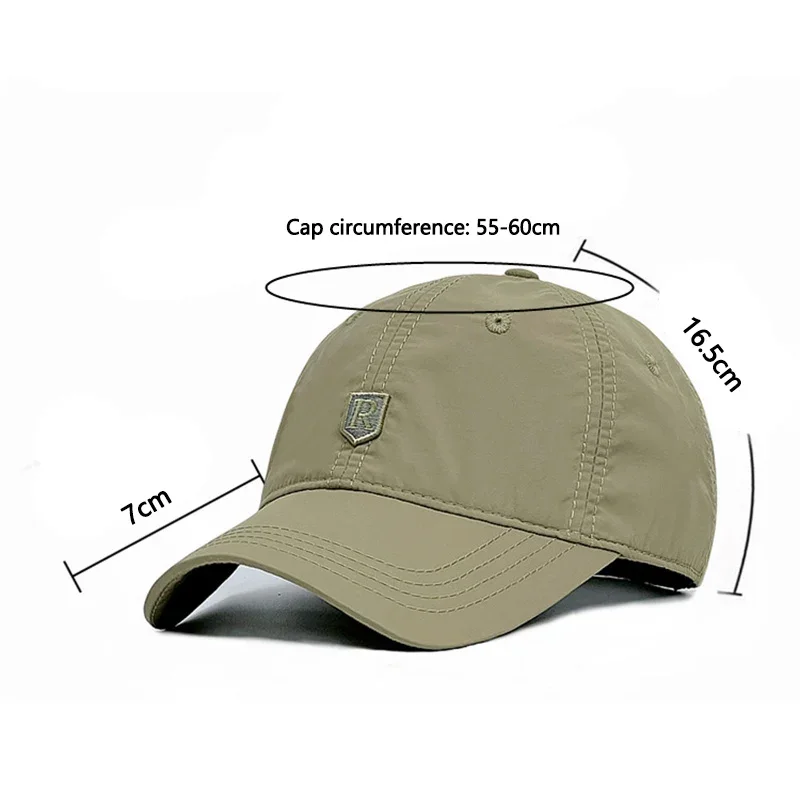 Outdoor Quick-drying Golf Fishing Hat For Women Men Summer Sun Hat Baseball Cap Casual Breathable Adjustable Sun Protection Hats