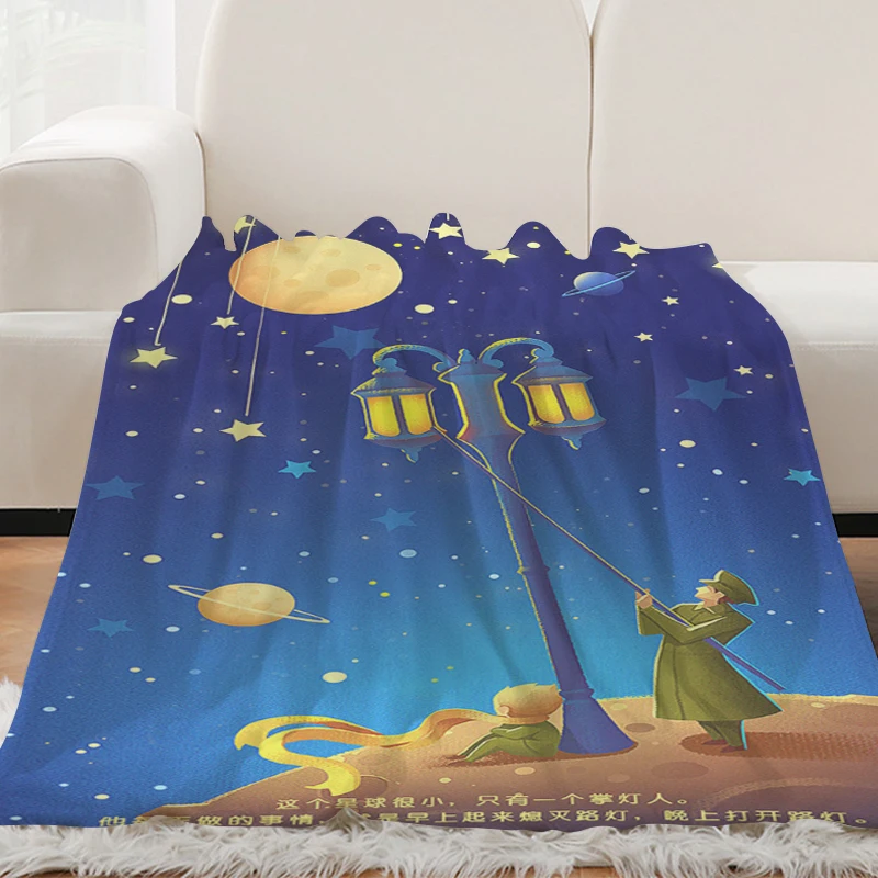 Custom Blanket Sofa Winter Warm The Little Prince Knee Bed Fleece Nap King Size Fluffy Soft Blankets Microfiber Bedding