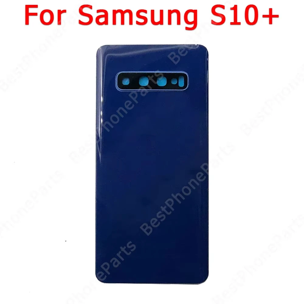 Back Battery Cover for Samsung Galaxy S10 Plus + S10e back housing cover case with Adhensive replacement spare parts