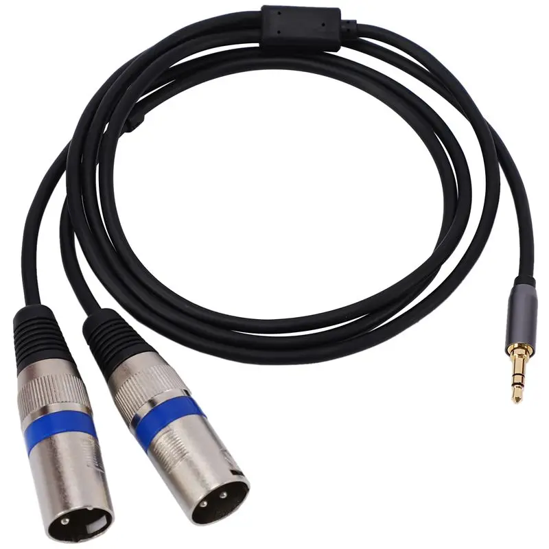 

New Multi-Function Audio Cable 3.5/6.35Mm Male Jack To Double XLR Male Jack Cable XLR Extension Cable 6.35/3.5Mm