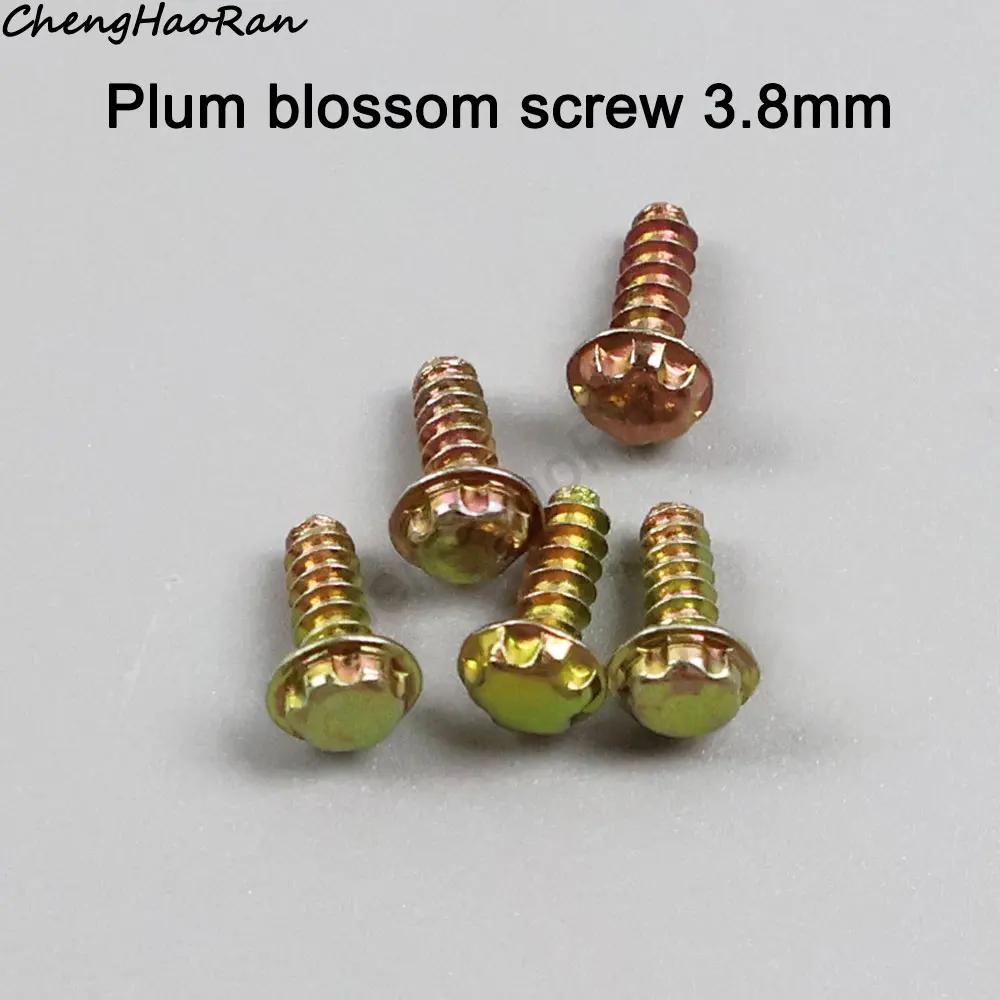 5/10 buah sekrup Plummer 4.5mm 3.8mm sekrup Plummer untuk kotak kartu SNES GBN64 Gameboy kotak kartu sekrup suku cadang pengganti perbaikan