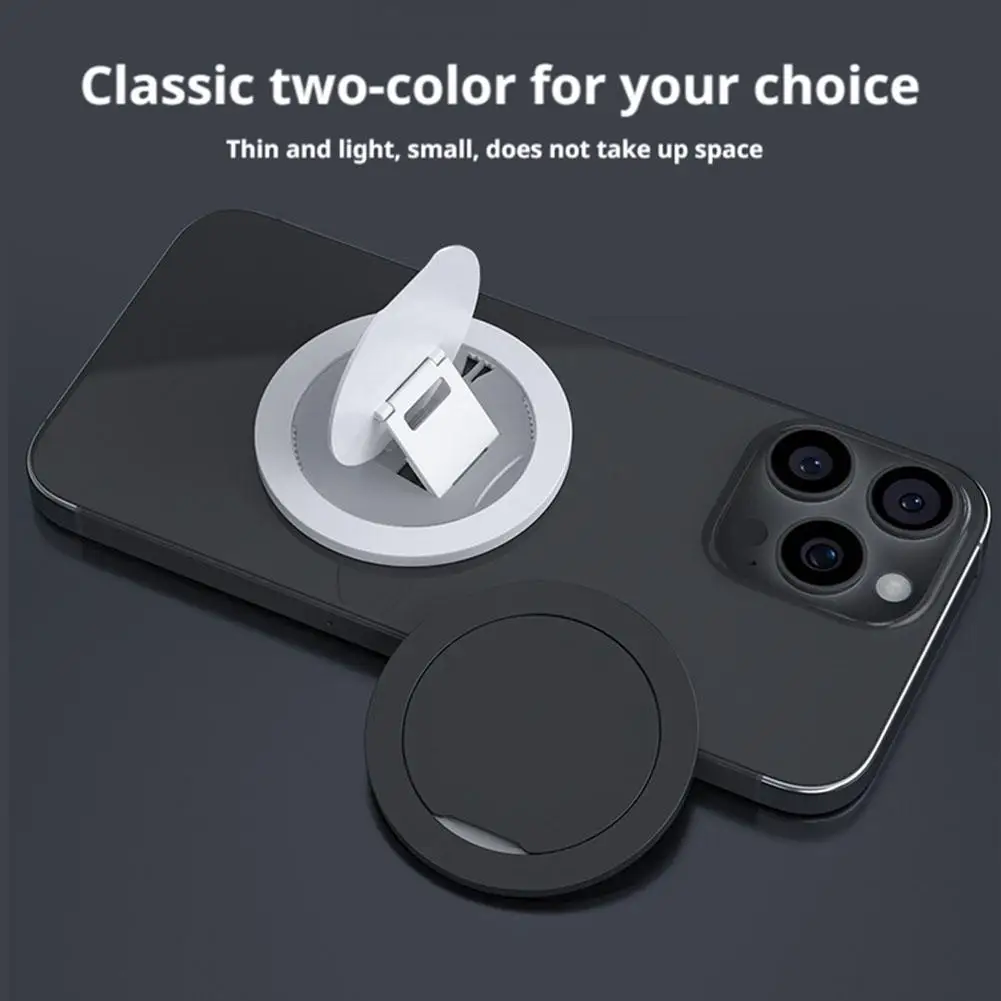 Circular Magnetic Phone Holder With 360 ° Rotation And Folding Portable Lazy Desktop Phone Holder