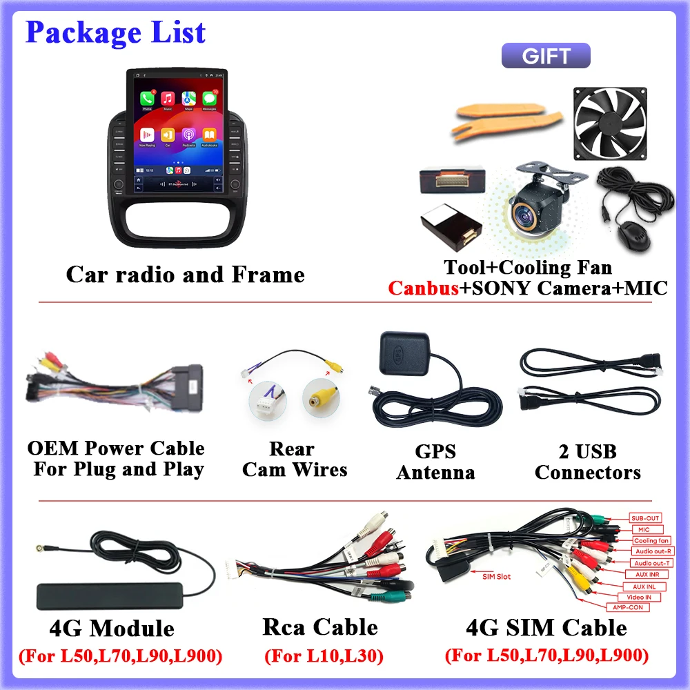 راديو السيارة أندرويد 15 No 2din 4G واي فاي راديو السيارة لرينو ترافيك 3 14-21 لأوبل فيفارو B شاشة السيارات الوسائط المتعددة لتحديد المواقع 2k #4