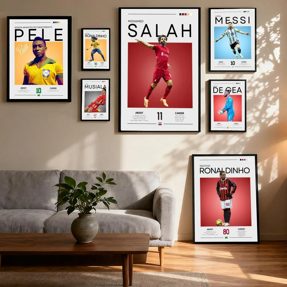 

Famous Football Sports Celebrity Poster Prints Oil Painting Mural Painting Living Room Home Decoration Party Evening Party Cover