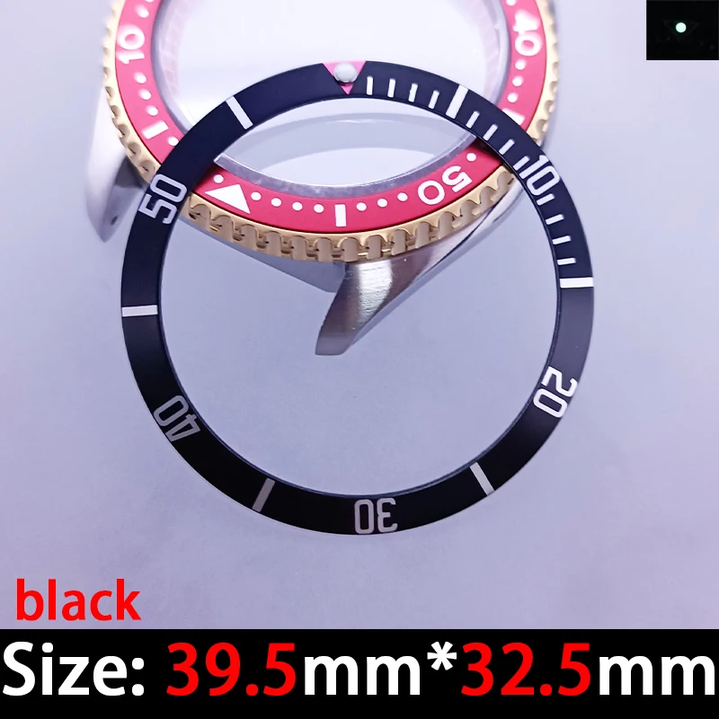 39.5*32.5 مللي متر ساعة ألومنيوم مضيئة مدي ملحق ساعة علبة إدراج حلقة ساعة استبدال جزء