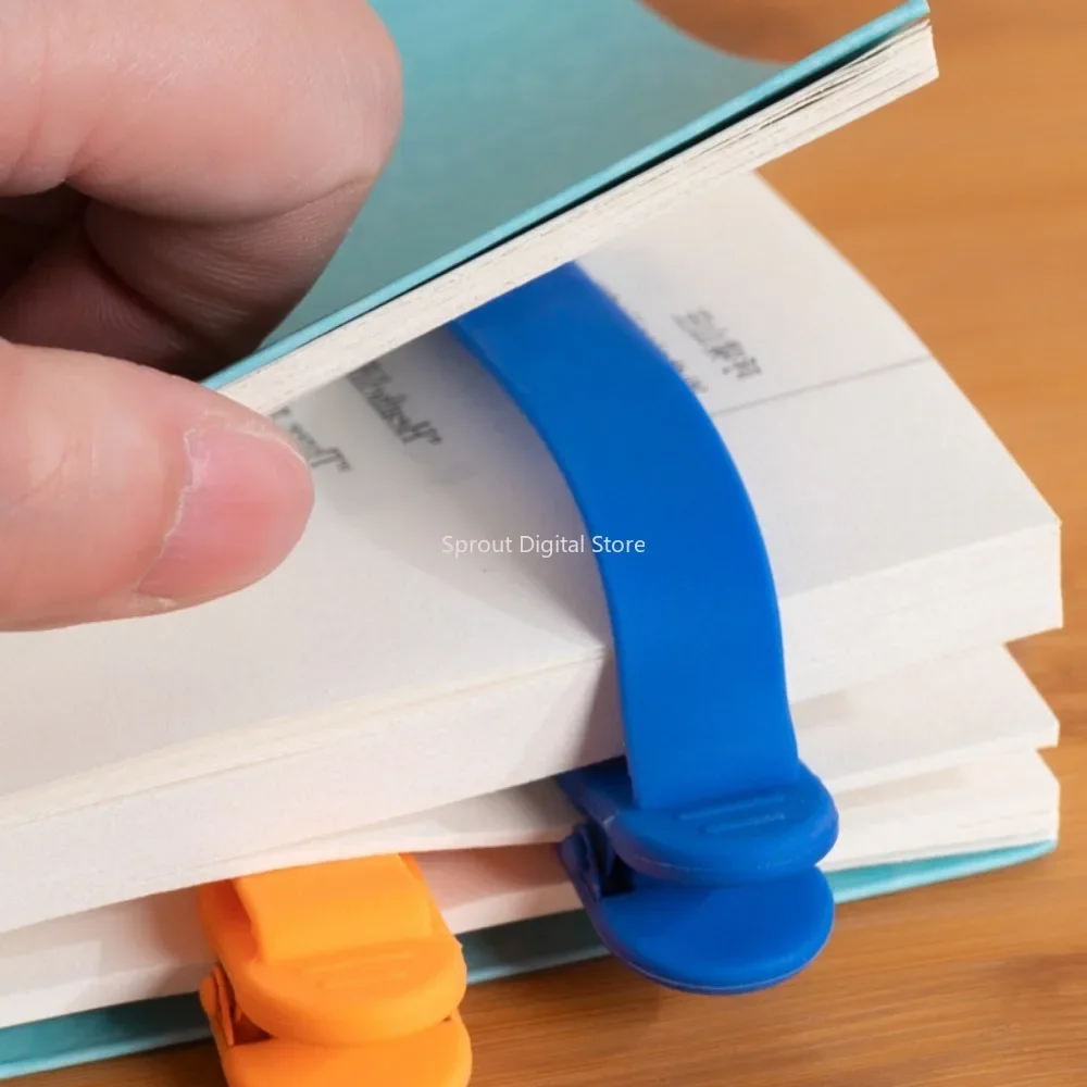 1/3Pcs Silicone Bookmark Automatically Follows Page Flipping Student Bookmarks Office Stationery Suitable For Home School