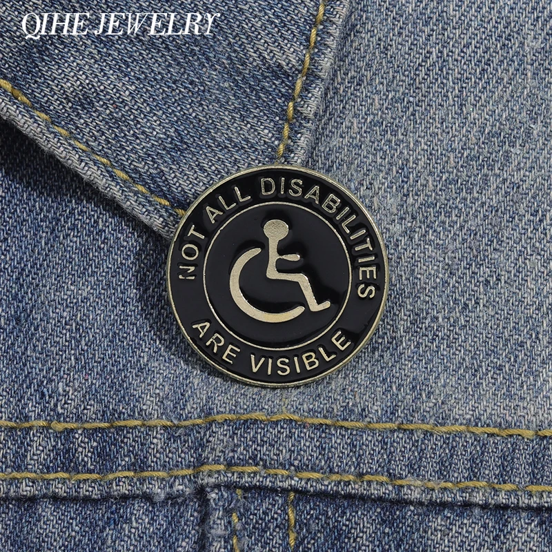 Not All Disabilities Are Visible Enamel Pin Custom Care for Hidden Diseases Brooch Lapel Backpack Badge Jewelry Accessories Gift