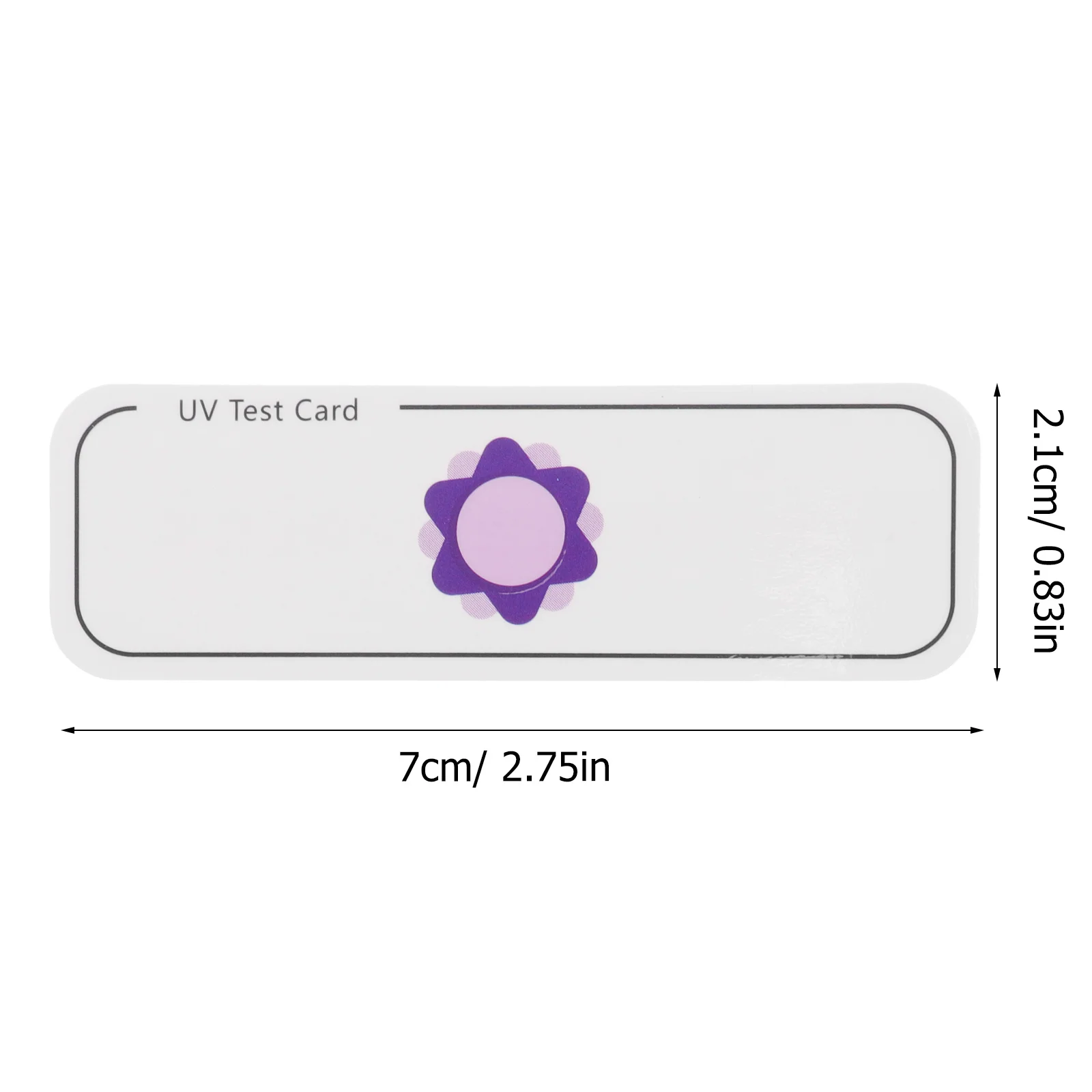 20Pcs Uva Uv Testing Cards Compact Identifier Strips for Environment Test Hospital Office Home Uv Testing Sheets Uva Rays