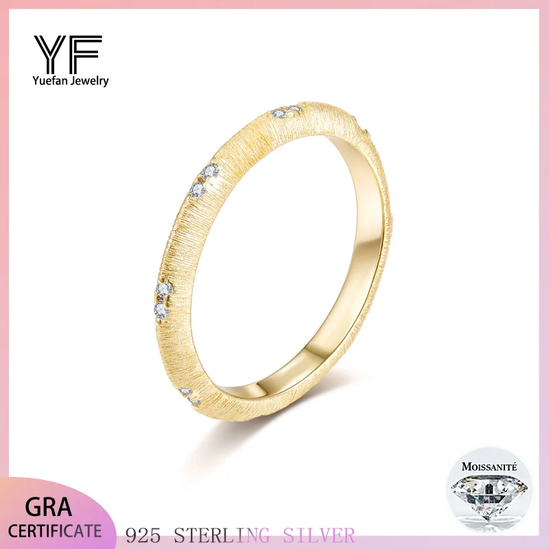 

Элегантное женское кольцо из стерлингового серебра S925 класса VVS1 с муассанитом, блестящие ювелирные изделия из муассанита, модный и стильный аксессуар